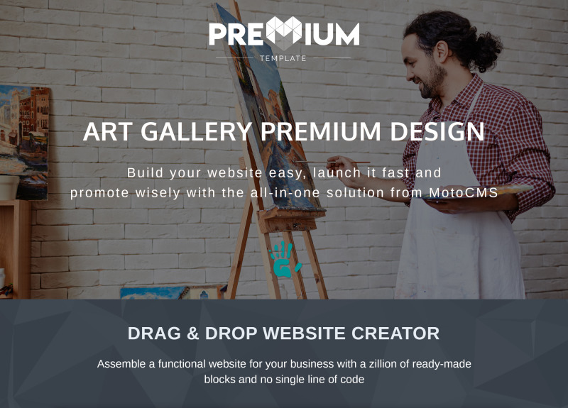Canvas - Creative Art Gallery Moto CMS 3 Template - Features Image 1