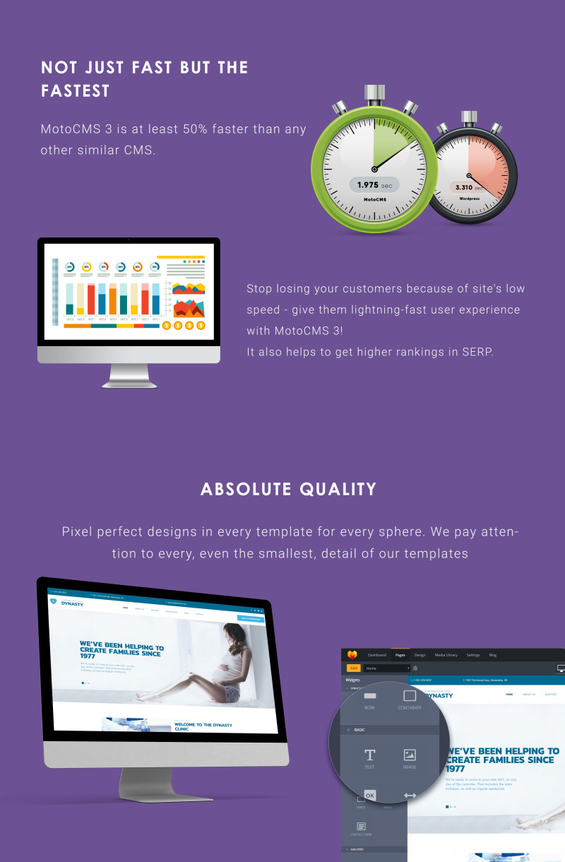 Dynasty - Reproduction Clinic Moto CMS 3 Template - Features Image 4