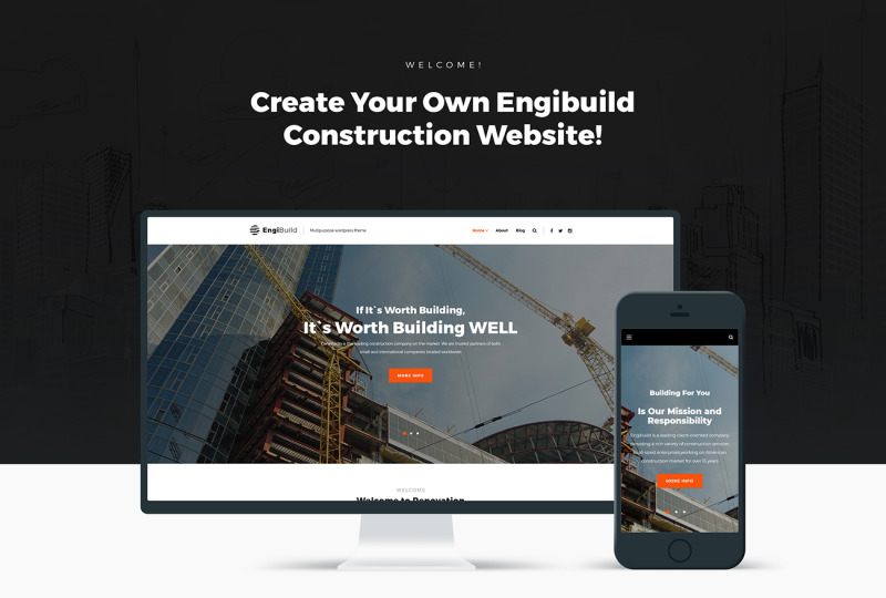 EngiBuild - Construction WordPress Theme - Features Image 1