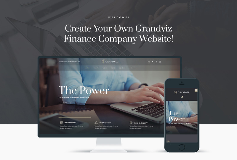 WordPress Theme namens Grandviz - Financial Company Premium #66990 - Bildeigenschaften 1