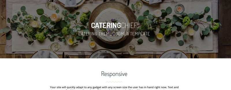 Catering Chief - Catering Joomla Template Responsive Joomla Template №67151 - Eigenschappen Afbeelding 1