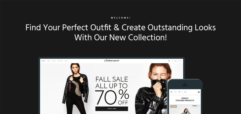 LovetoDress - Fashion Store WooCommerce Theme - Features Image 1