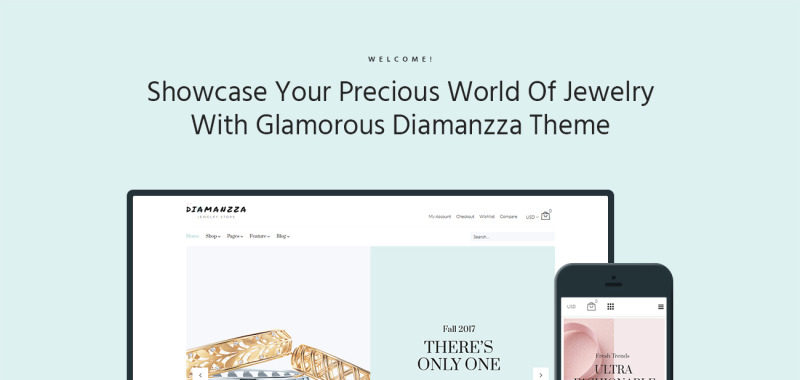 Diamanzza - Jewelry Store WooCommerce Theme - Features Image 1