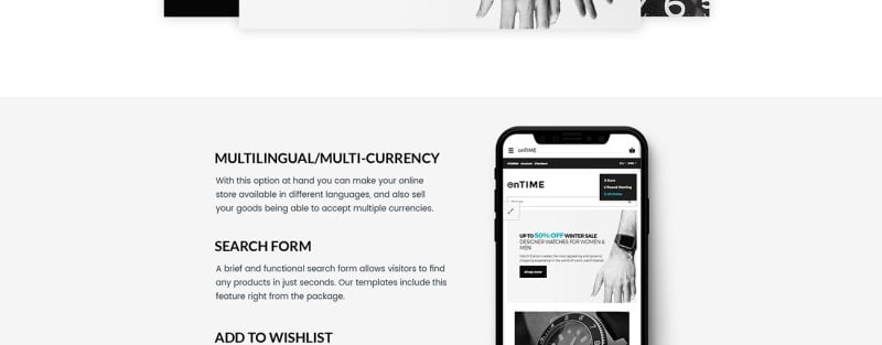 OnTime - Elegant Watches & Accesories Store OpenCart Template - Features Image 4