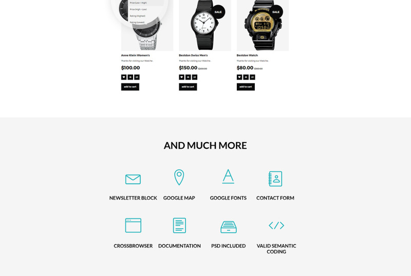 OnTime - Elegant Watches & Accesories Store OpenCart Template - Features Image 7