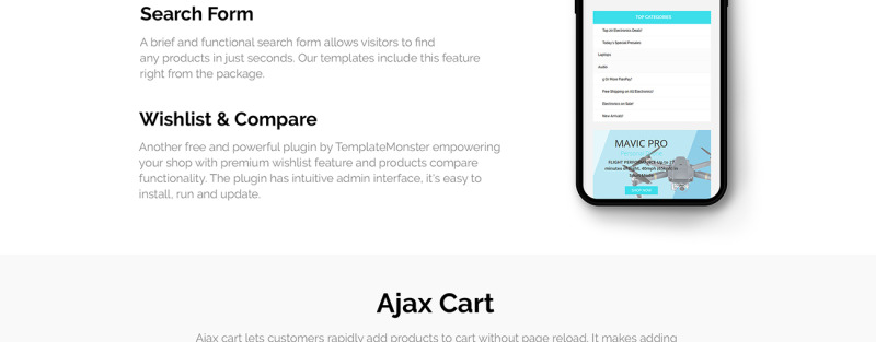ElectroDo - Electronics Shop OpenCart Template - Features Image 6