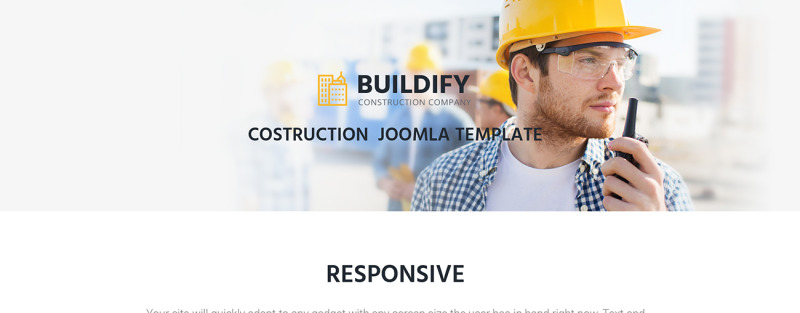 Buildify - Construction Company Joomla Template