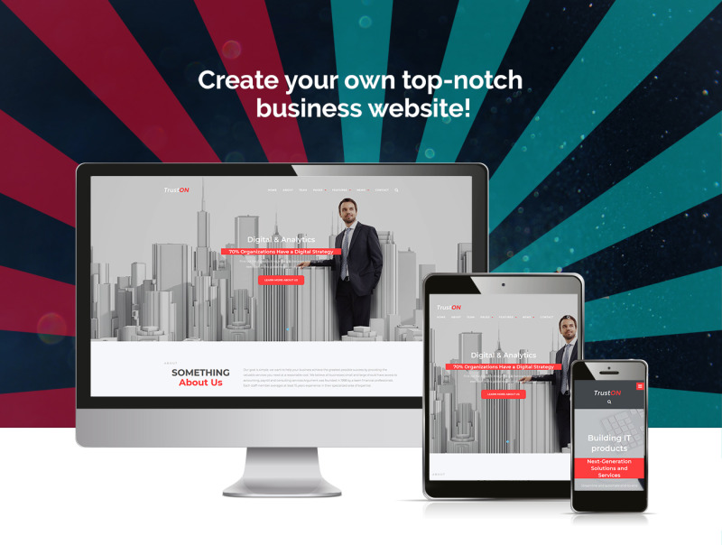 Truston - Business Services WordPress Theme - Features Image 1