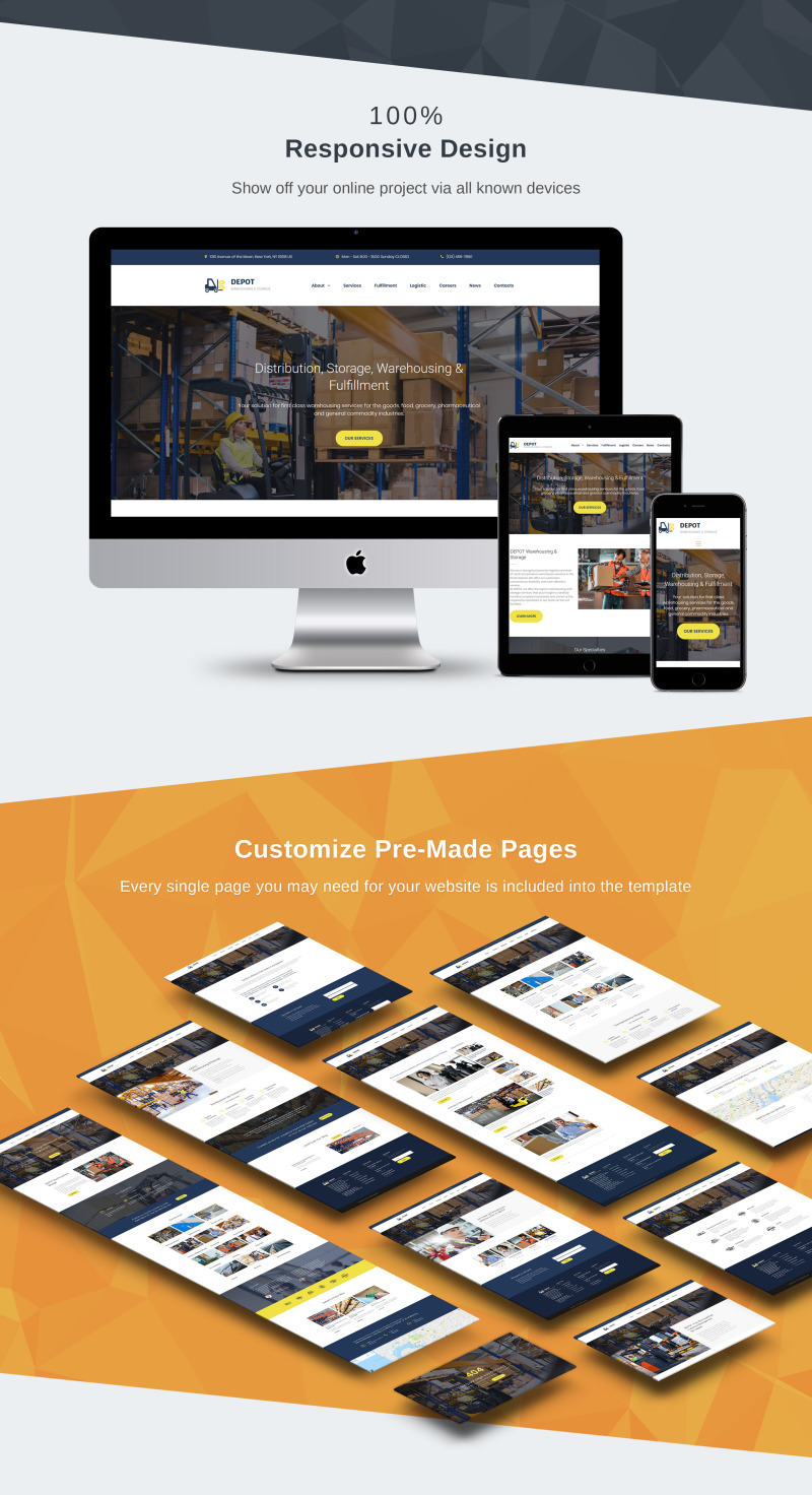 Depot - Warehouse Premium Moto CMS 3 Template - Features Image 3