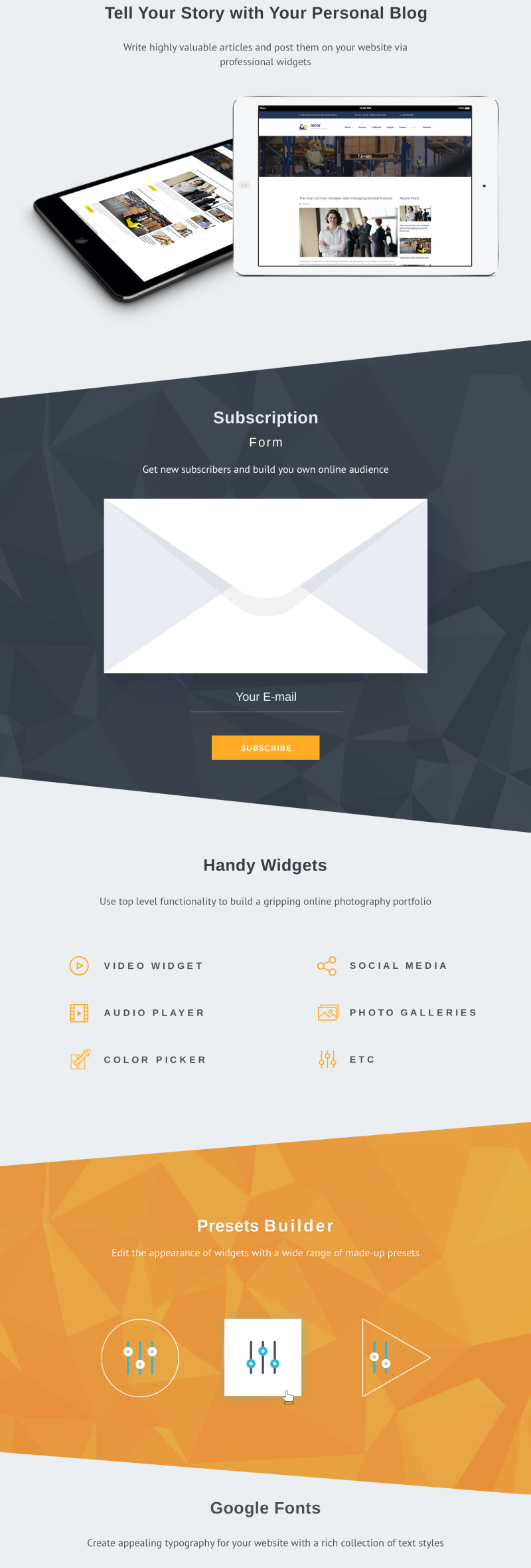 Depot - Warehouse Premium Moto CMS 3 Template - Features Image 4