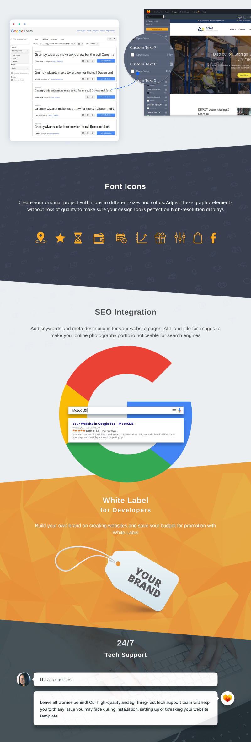 Depot - Warehouse Premium Moto CMS 3 Template - Features Image 5