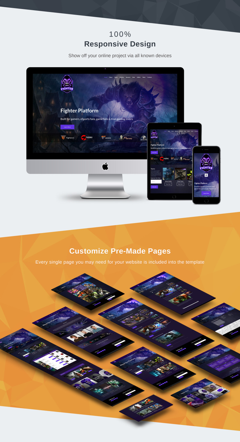 Plantilla Moto CMS 3 Online Gaming Tournaments #68215 - Imagen de características 3