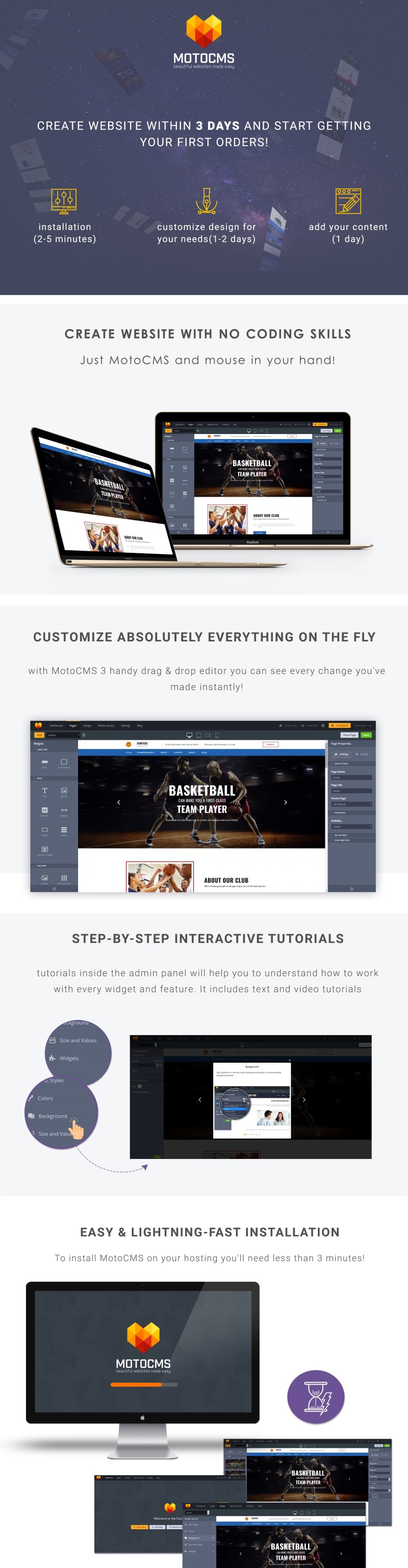 Download Jumpers - Basketball Club Moto CMS 3 Template | Premium themes & Plugins 1 Jumpers - Basketball Club Moto CMS 3 Template - Features Image 1