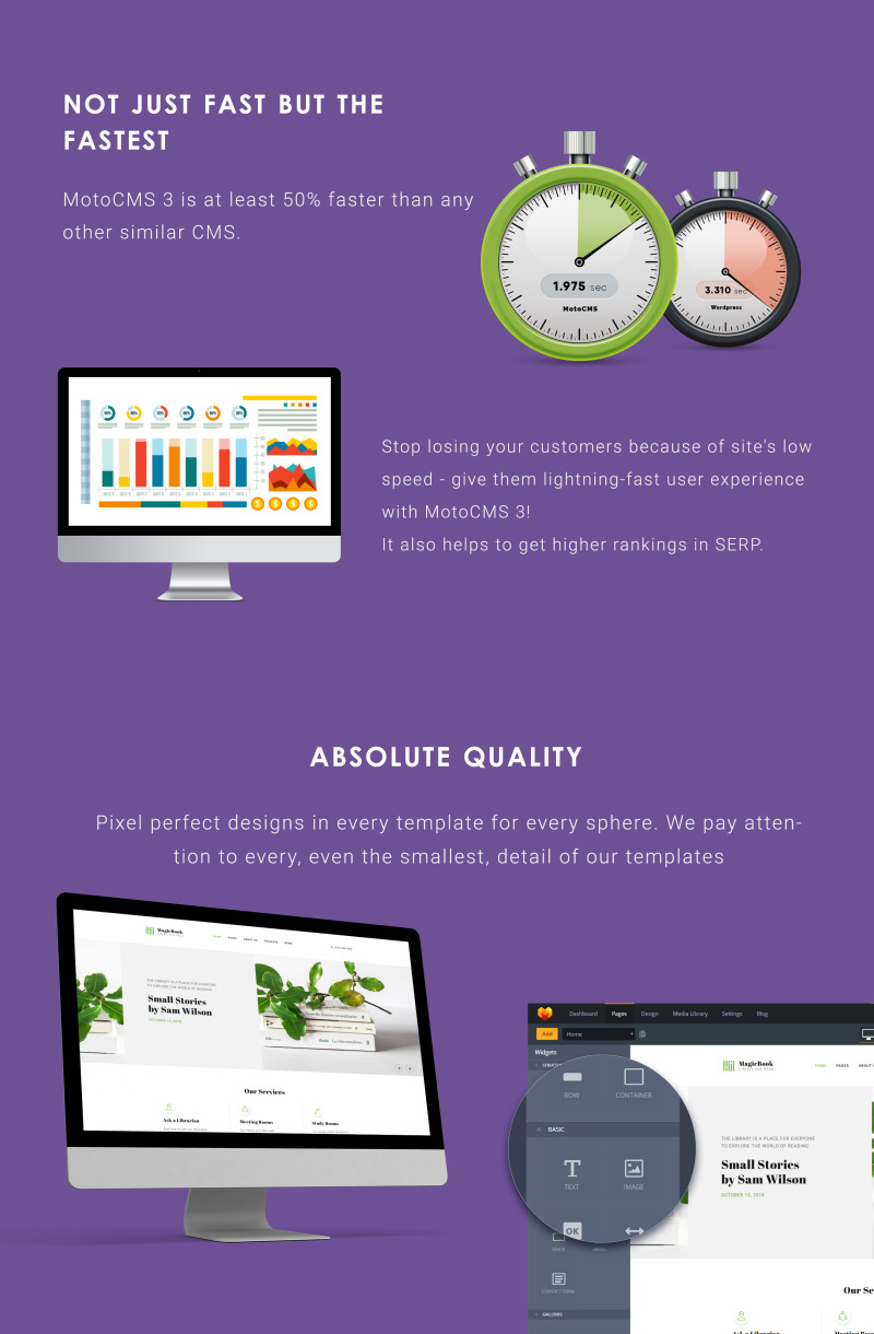 MagicBook - Library & Shop Moto CMS 3 Template - Features Image 4