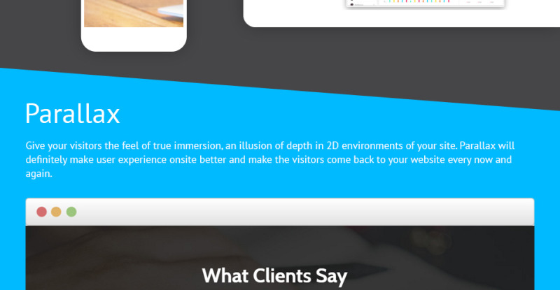 Intense - Startup Company Mobile App with Built-In Novi Builder Responsive Landingspagina Template №68446 - Eigenschappen Afbeelding 3