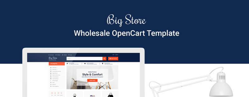 Big Store - Elegant Wholesale Online Shop OpenCart Template - Features Image 1
