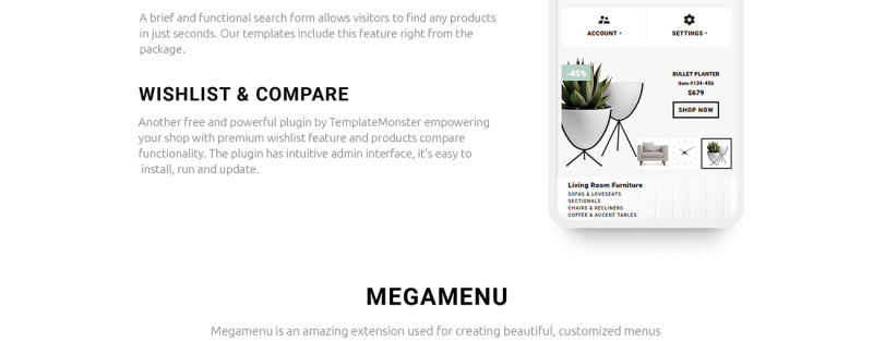 Furniture Store OpenCart Template - Features Image 7