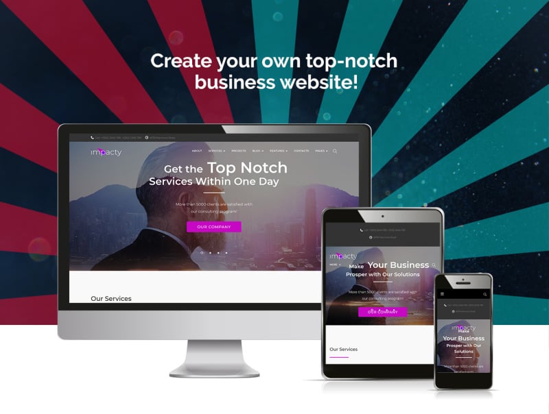 Impacty - Business Consulting WordPress Elementor Theme