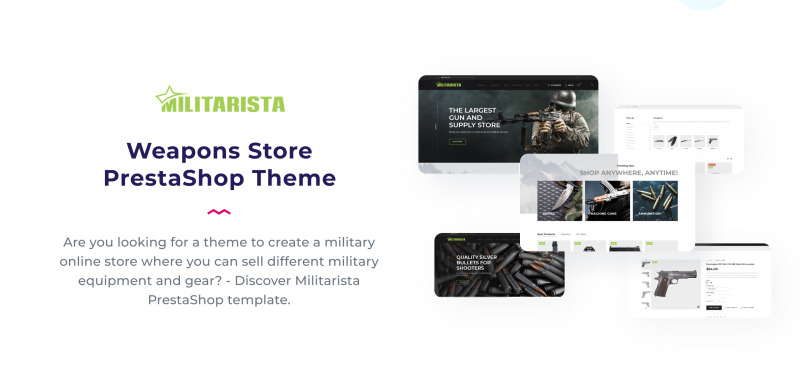 Militarista - Vapenbutikens PrestaShop-tema - Features Image 3