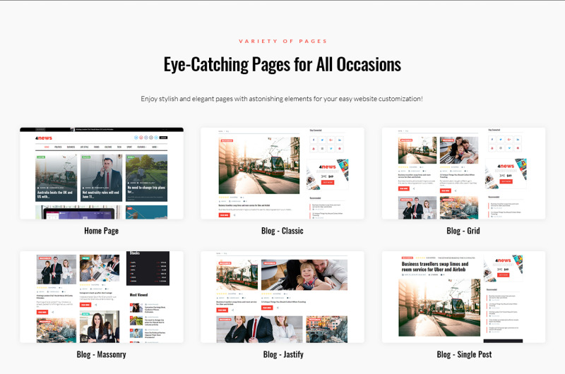 WordPress Theme namens 4News - News & Magazine Elementor #69946 - Bildeigenschaften 2