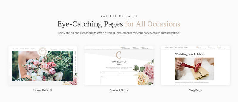 Belle Fleur - Wedding Landing Elementor WordPress Theme - Features Image 2