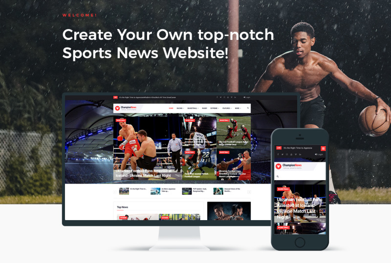 ChampionNews - Sports News WordPress Elementor Theme - Features Image 1