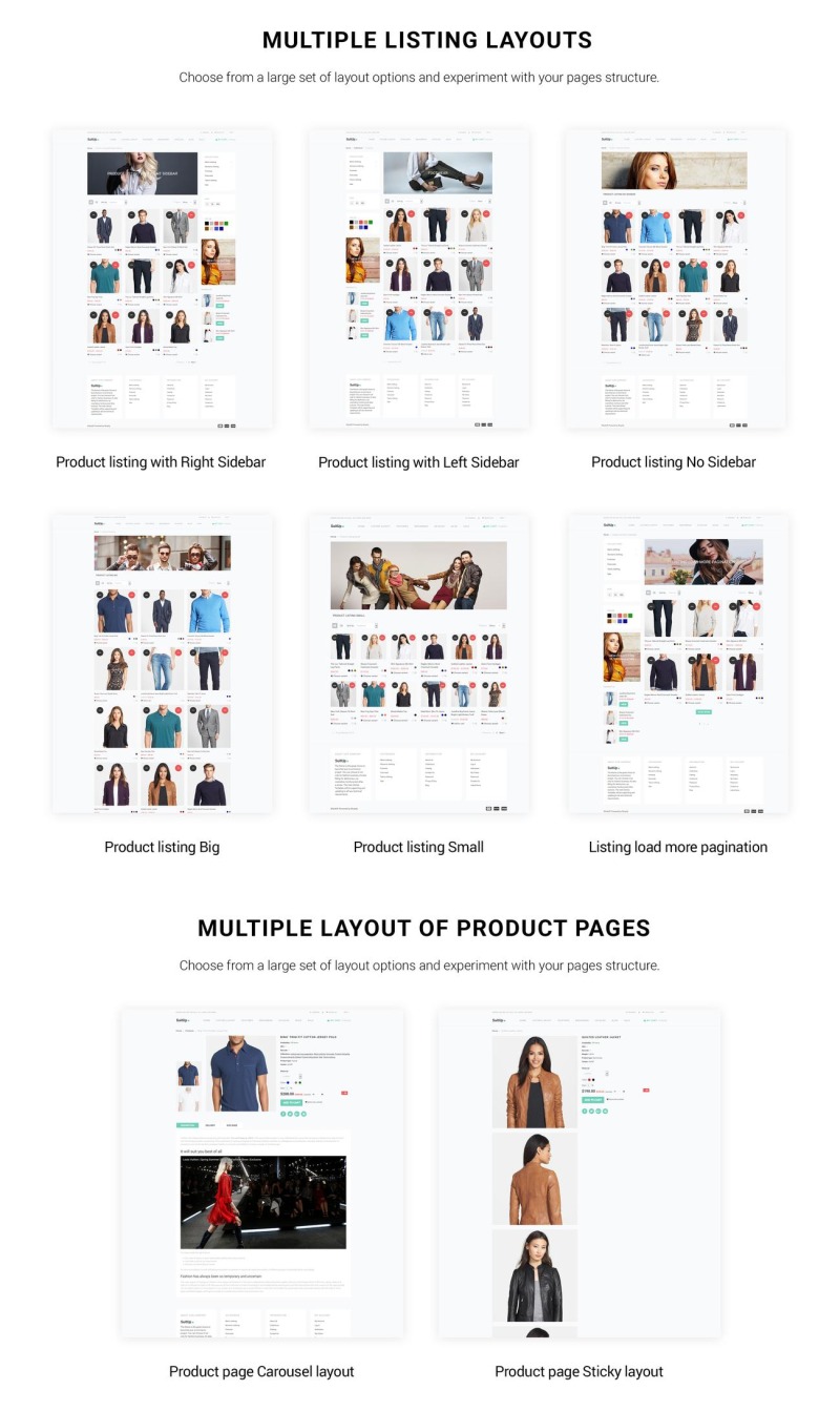 SuitUP - Multipurpose Online Store Shopify Theme - Features Image 3