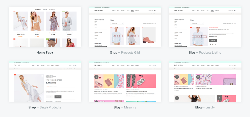 Deluxis - Fashion Store Elementor WooCommerce Theme