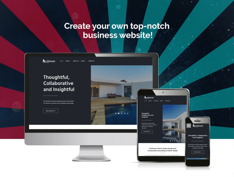 Archinom - Architect WordPress Elementor Theme