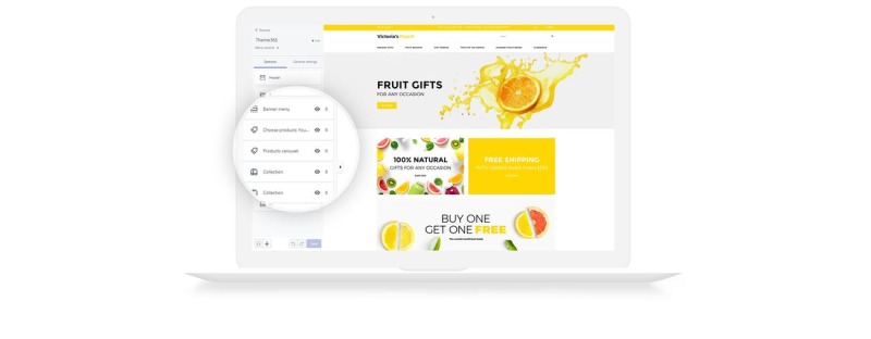 Victorias Peach - Fruit Gifts Shopify Theme - Features Image 5