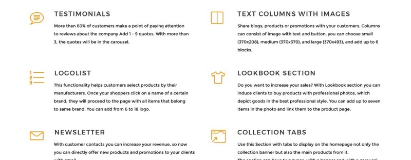 Tema Shopify Kitchen Supplies #71323 - Imagen de características 10