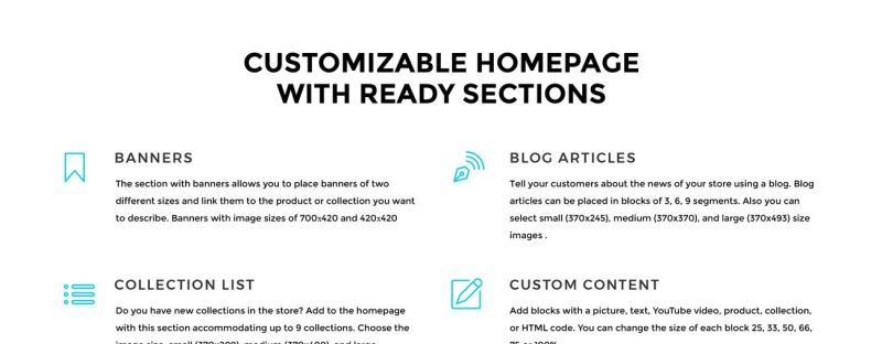 Tema Shopify Mobilica Responsive #71674 - Imagen de características 7