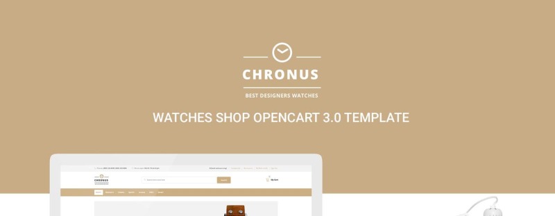 CHRONUS - Šablona OpenCart obchodu s hodinkami - Features Image 1