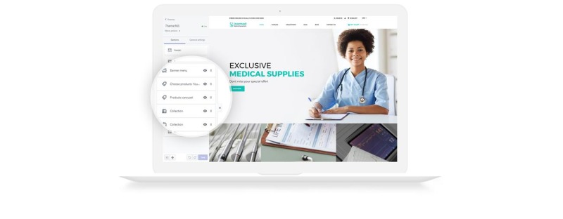 inomed - Clear Medical Equipment Online Store Shopify Theme - Features Image 5