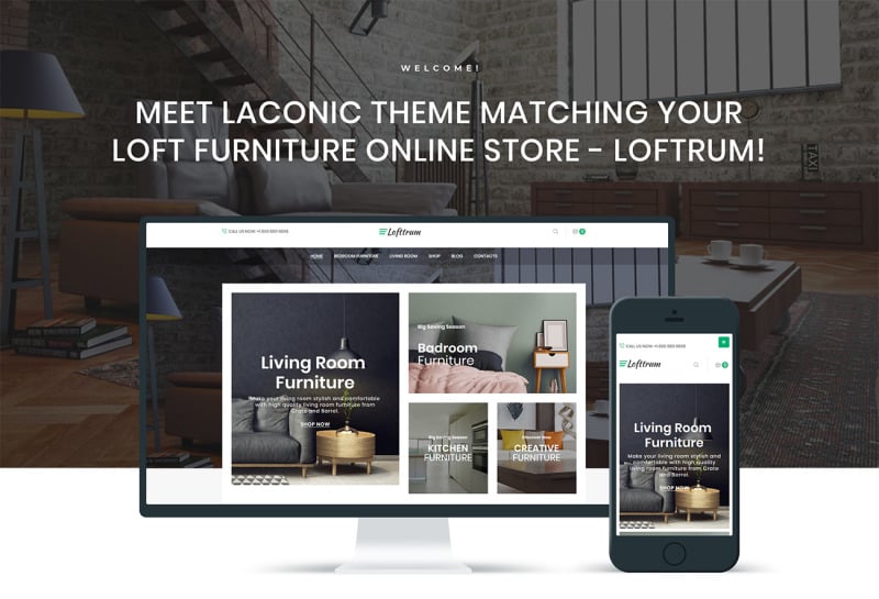 Lofttrum - Furniture Online Shop Elementor WooCommerce Theme - Features Image 1