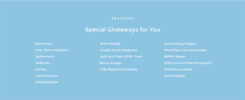 Tema WooCommerce LuckyBox - Gift Store Elementor #73640 - Imagen de características 8