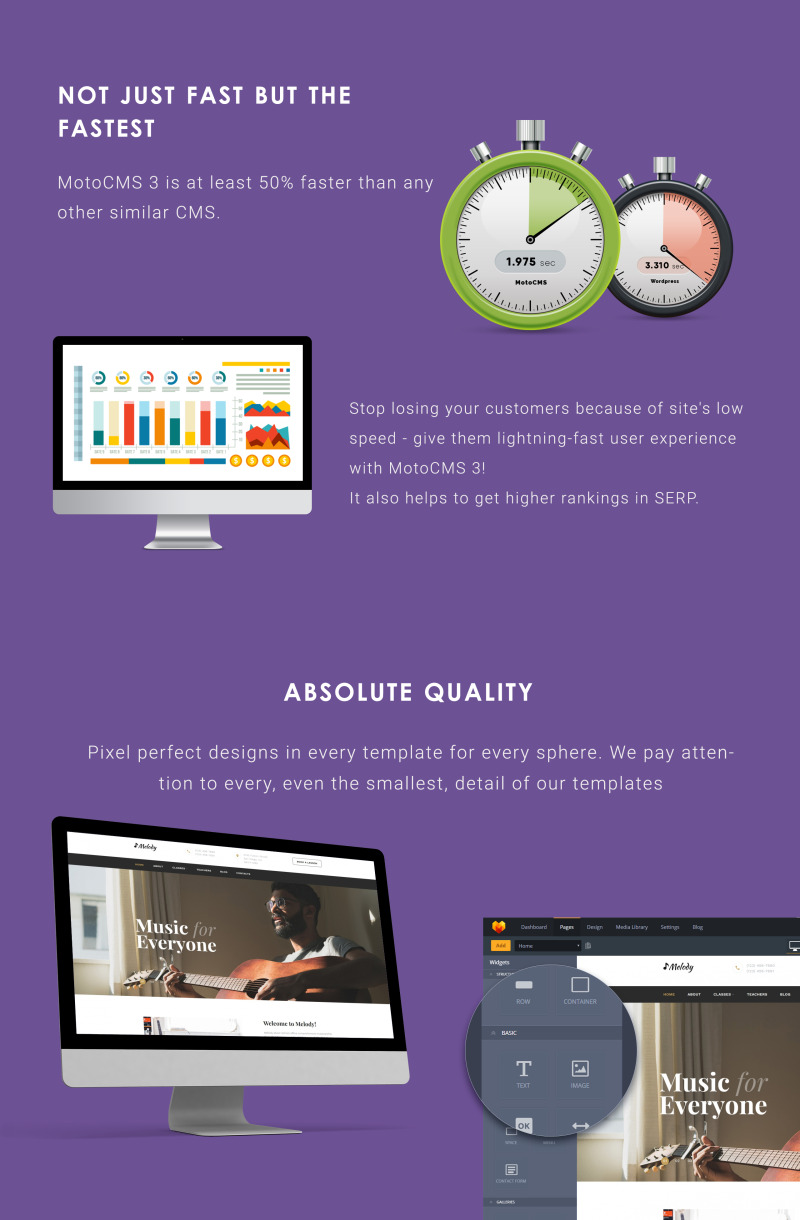 Melody - Music School Moto CMS 3 Template - Features Image 4