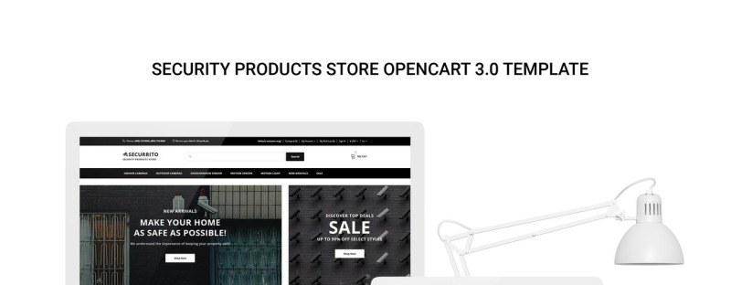 Securrito - Security Products Store OpenCart Template - Features Image 1