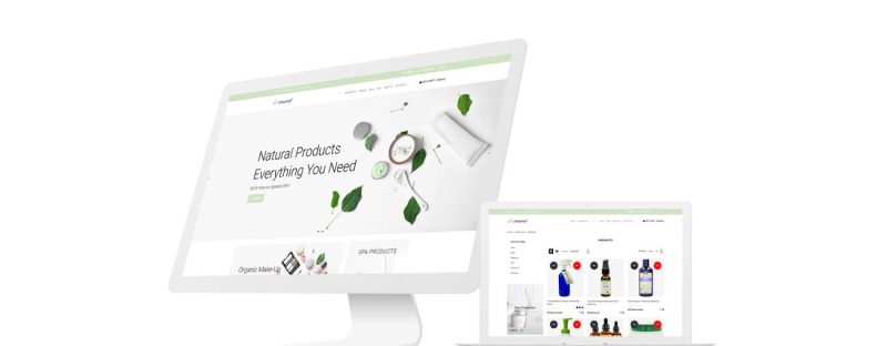 Responsive Simpleaf - Organic Cosmetics Store Shopify #74154 - 1 Görüntü Özellikleri