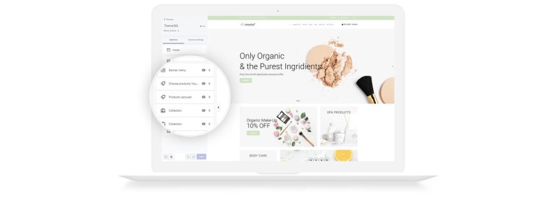 Responsive Simpleaf - Organic Cosmetics Store Shopify #74154 - 5 Görüntü Özellikleri
