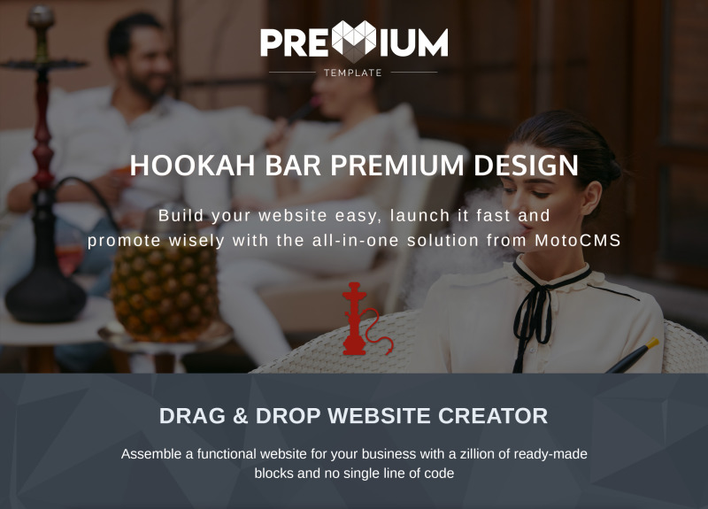 Responsywny szablon Moto CMS 3 Hookah Bar & Lounge #74314 - Obrazek wyróżniający {numer}