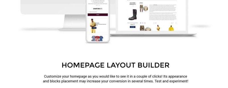 Uniformix - Uniform OpenCart Template - Features Image 2