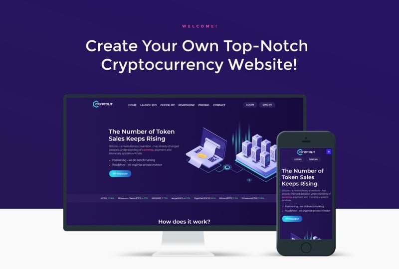 Cryptolit - Cryptocurrency Transactions WordPress Elementor Theme - Features Image 1