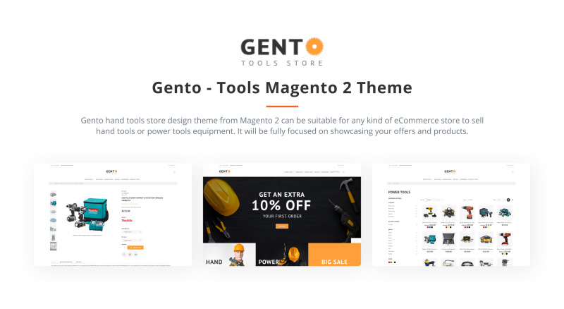 Gento - Hand Tools Store Design Magento Theme - Features Image 3