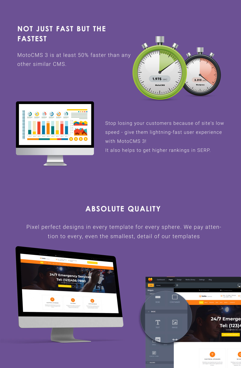 Template Moto CMS 3 Responsive #75646 Voltix - Electrical Services - Immagine Caratteristiche 4
