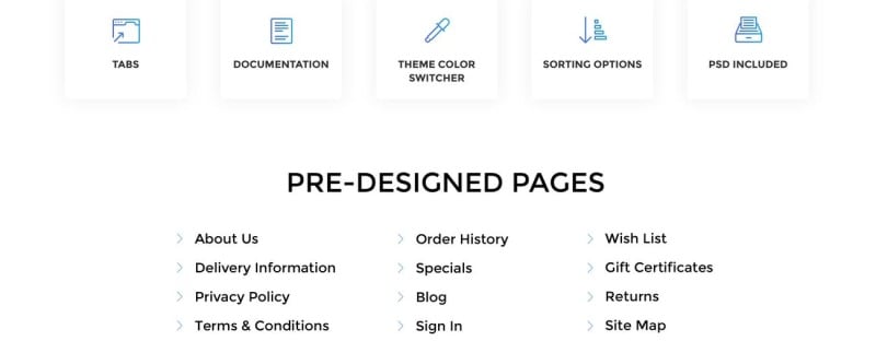 Plate & Cups - Food and Restaurant Simple Clean Bootstrap OpenCart Template - Features Image 7