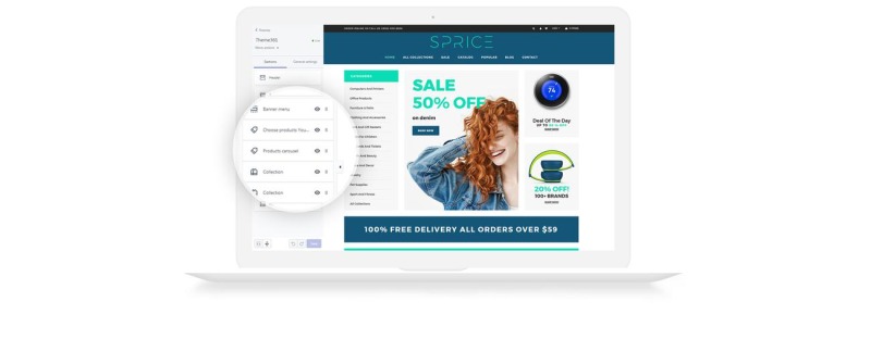 Tema Shopify Responsive #76200 Sprice - Powerful Clean Bootstrap - Immagine Caratteristiche 5