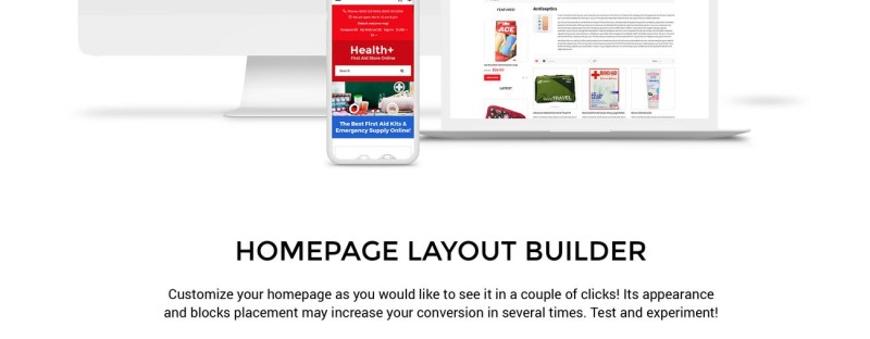 Health+ - First Aid Online Store Clean OpenCart Template - Features Image 2