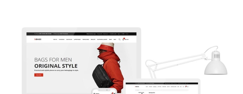 hBags - Многостраничный чистый шаблон OpenCart сумочки - Features Image 1