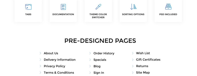 hBags - Многостраничный чистый шаблон OpenCart сумочки - Features Image 7